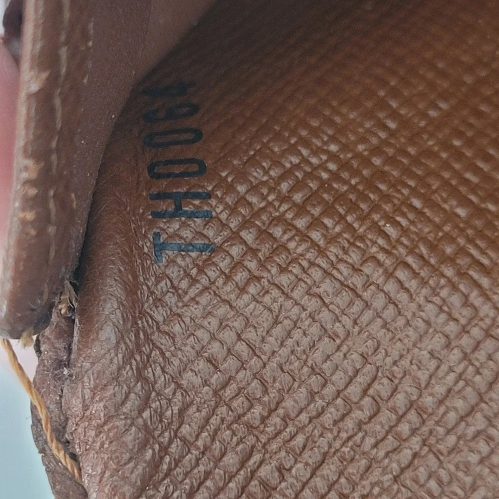 Louis Vuitton Monogram‎ Canvas Long Wallet Brown Leather France TH0064 Fair